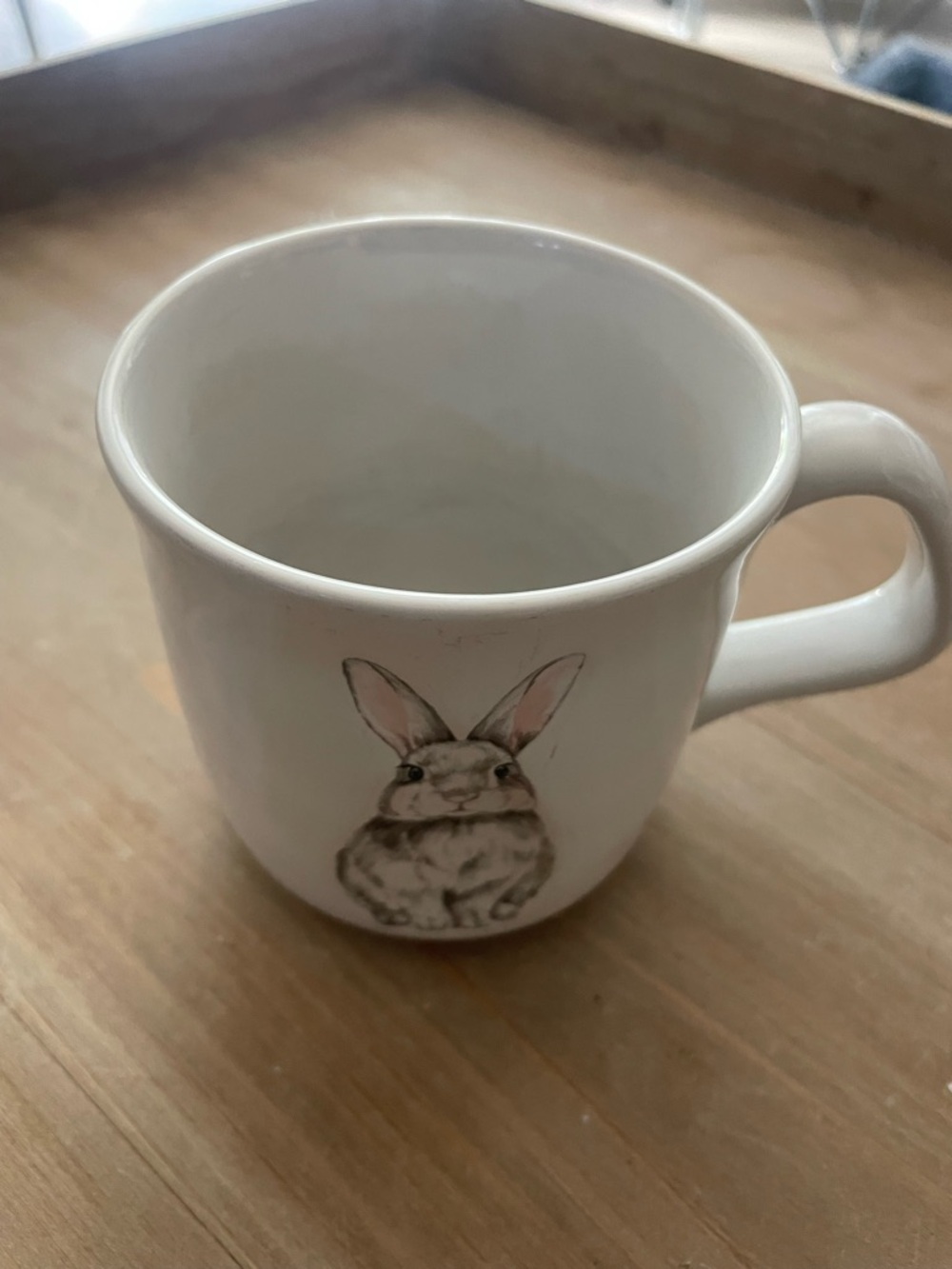 Williams Sonoma Bunny White Ceramic Mug with Branded Base - Picture 2 of 4